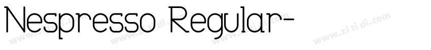 Nespresso Regular字体转换